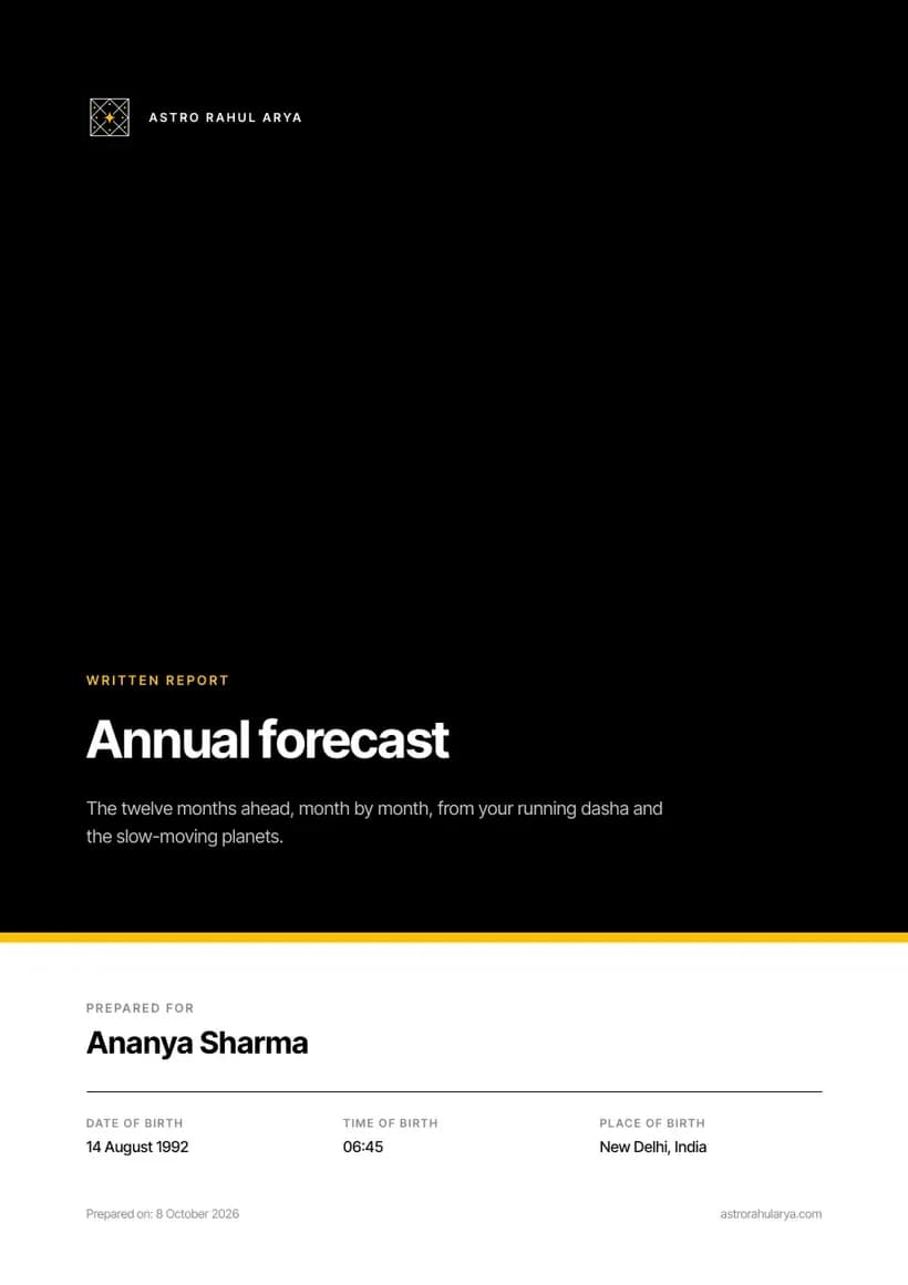 Cover of the Annual forecast PDF